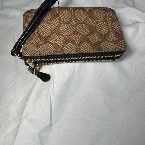 Coach Brown Wristlet - Picture 2 of 3